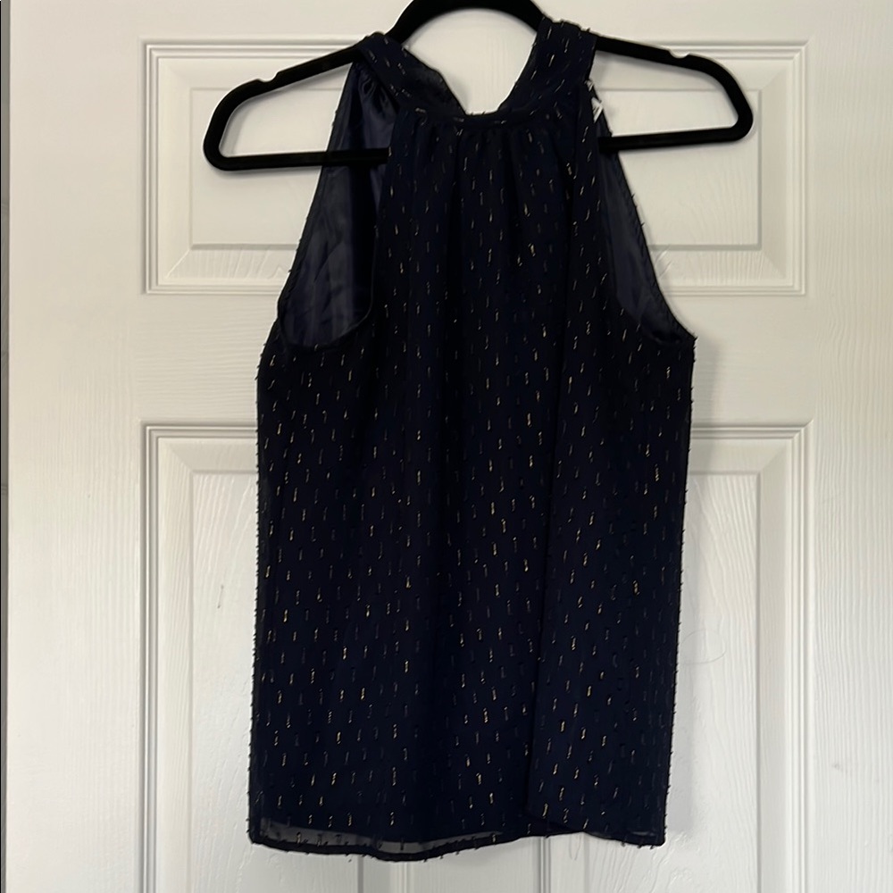 J. Crew Navy Blue Sleeveless Blouse